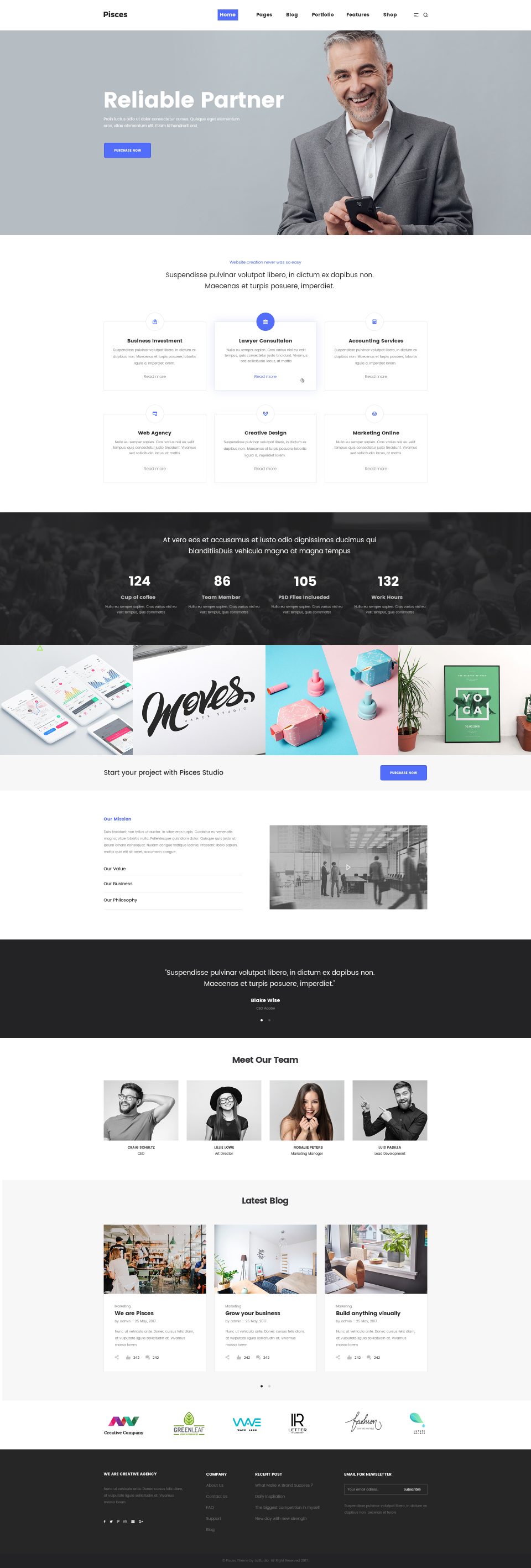 高质量网站全套 PSD 模板素材库精选 Pisces-Multi Concept PSD Template插图(45)