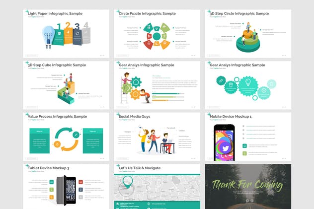 商业主题多用途PPT幻灯片设计模板下载 Investor Powerpoint Template插图(2)