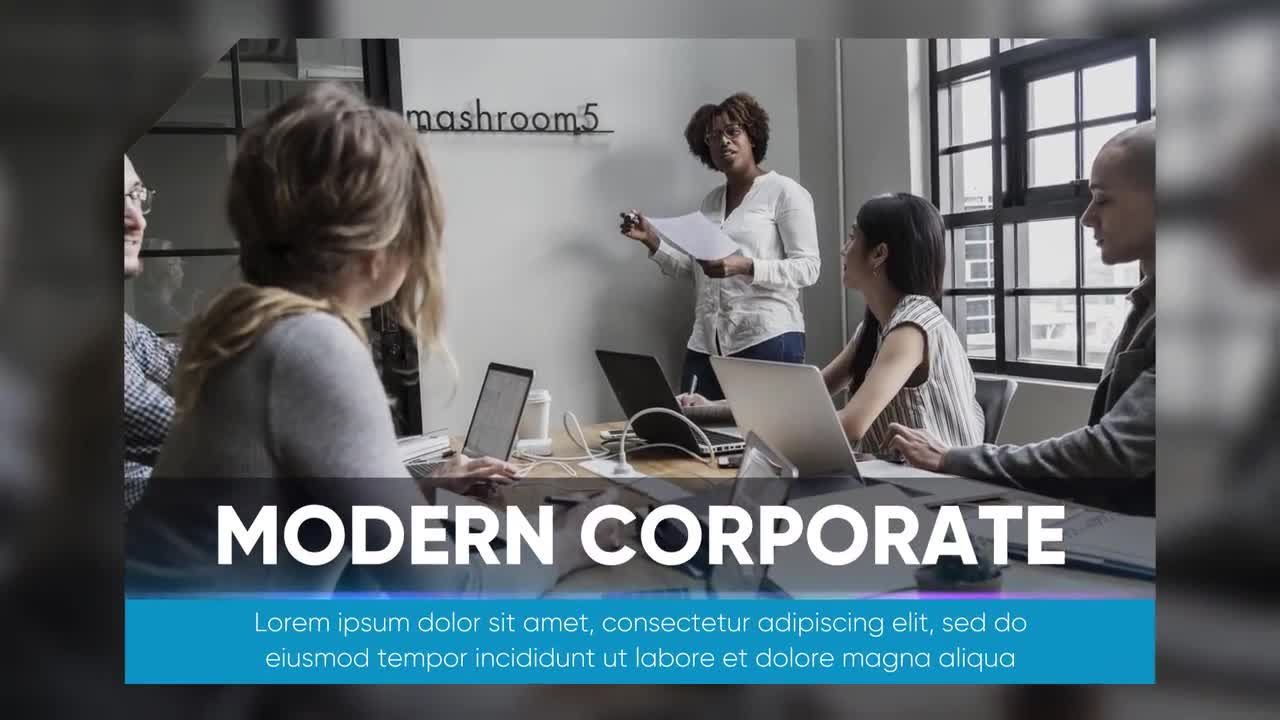 现代企业商务演示素材库精选pr模板资源