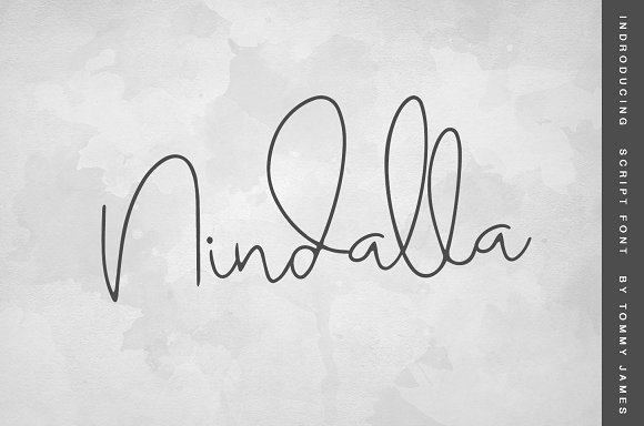 Nindalla Font素材之家精选英文字体