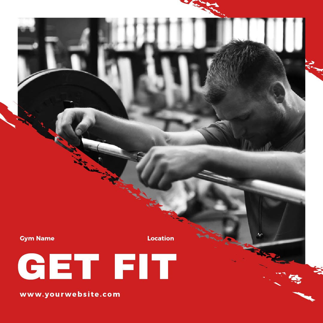 健身品牌社交媒体推广Banner图设计素材 Gym Media Banners插图(7)