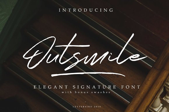 Outsmile Elegant Signature Font素材之家精选英文字体