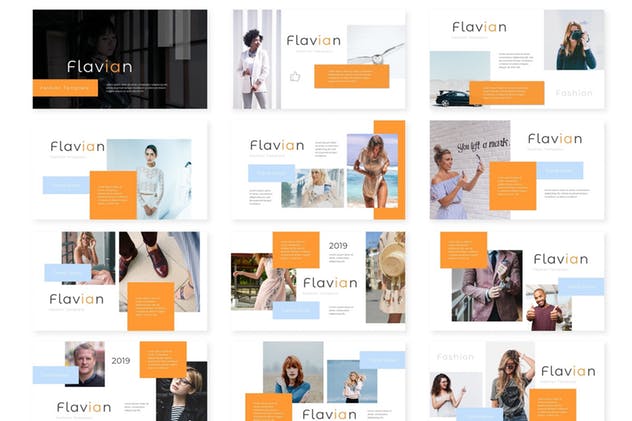 多用途企业业务介绍PPT演示文稿模板 Flavian – Powerpoint Template插图(1)