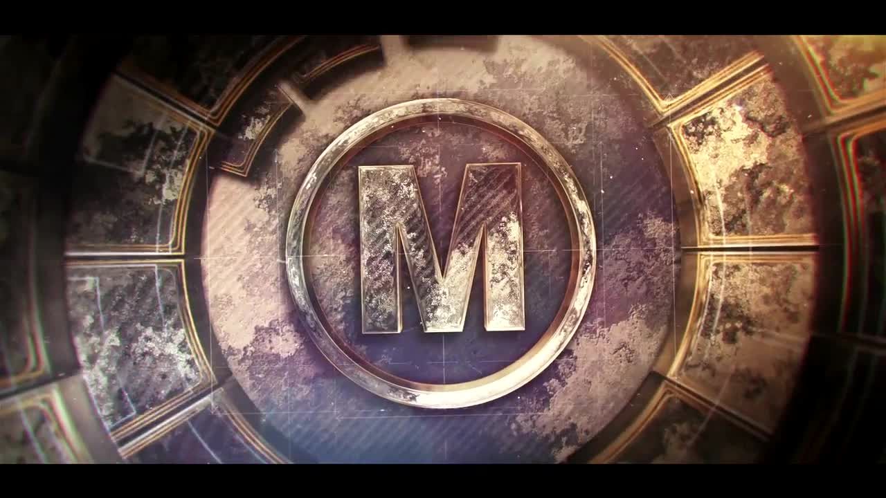 戏剧性的电影史诗石Logo展示素材库精选AE模板