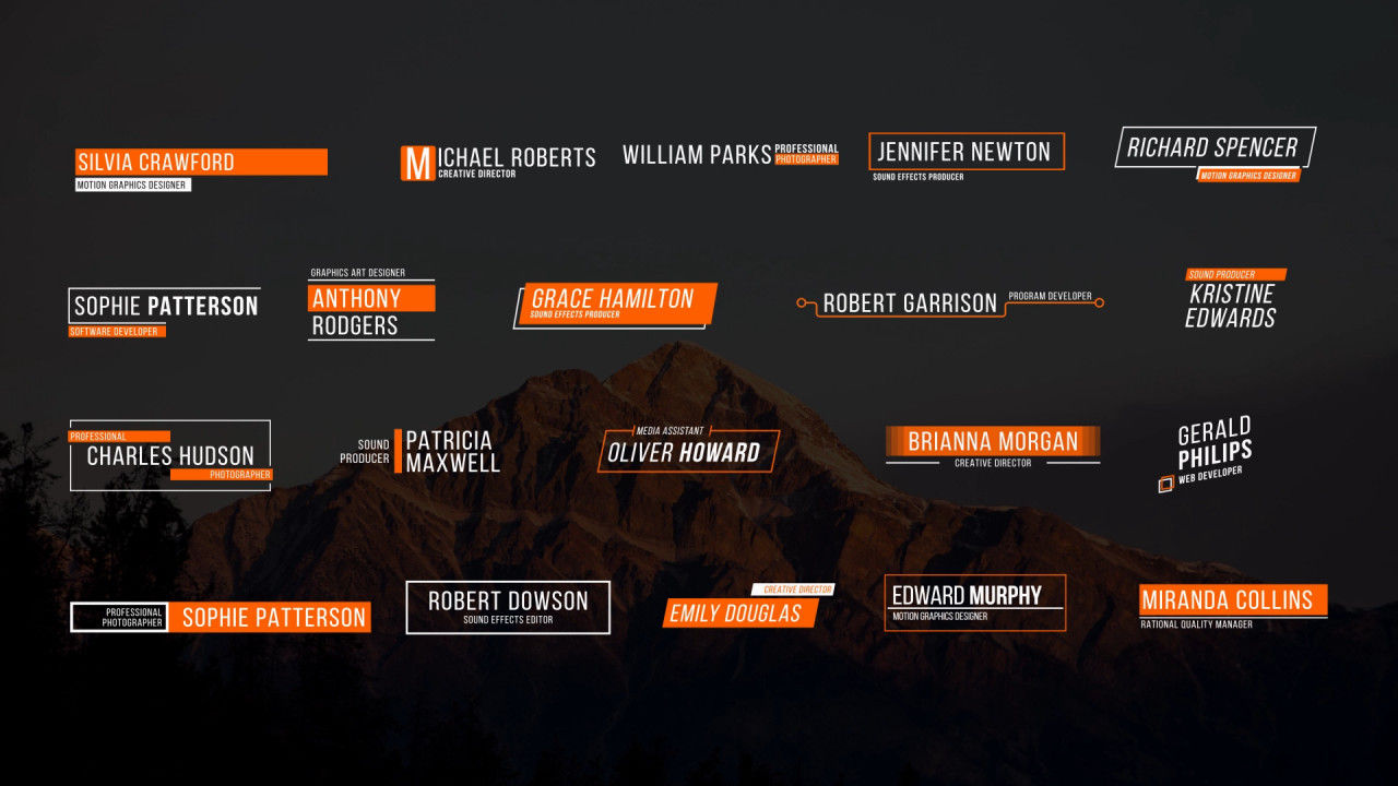 20个干净创意的动画下三分之一素材库精选AE模板