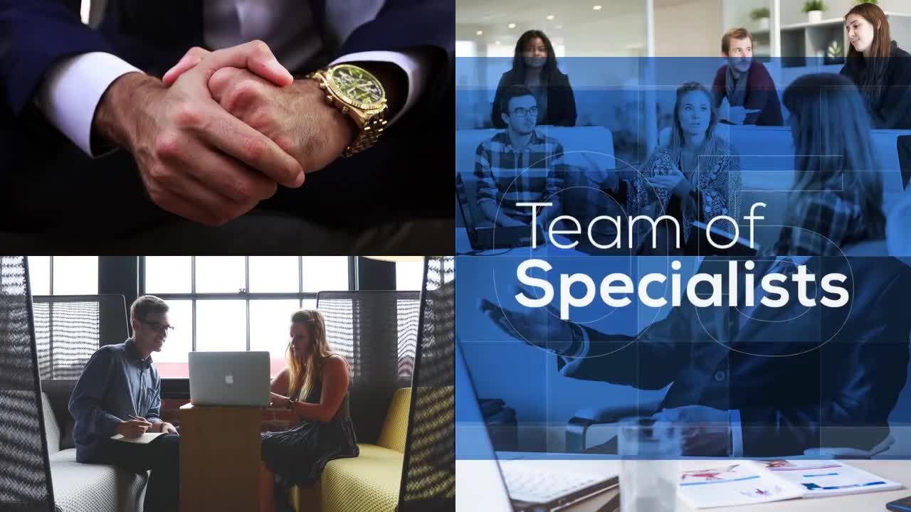 现代商业企业宣传马赛克瓷砖设计动画素材库精选AE模板