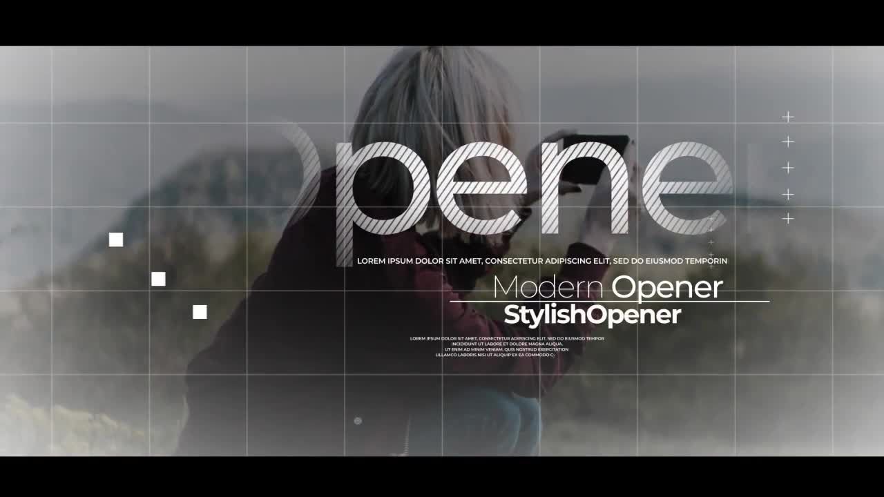 新潮过渡效果的现代开瓶器素材库精选AE模板