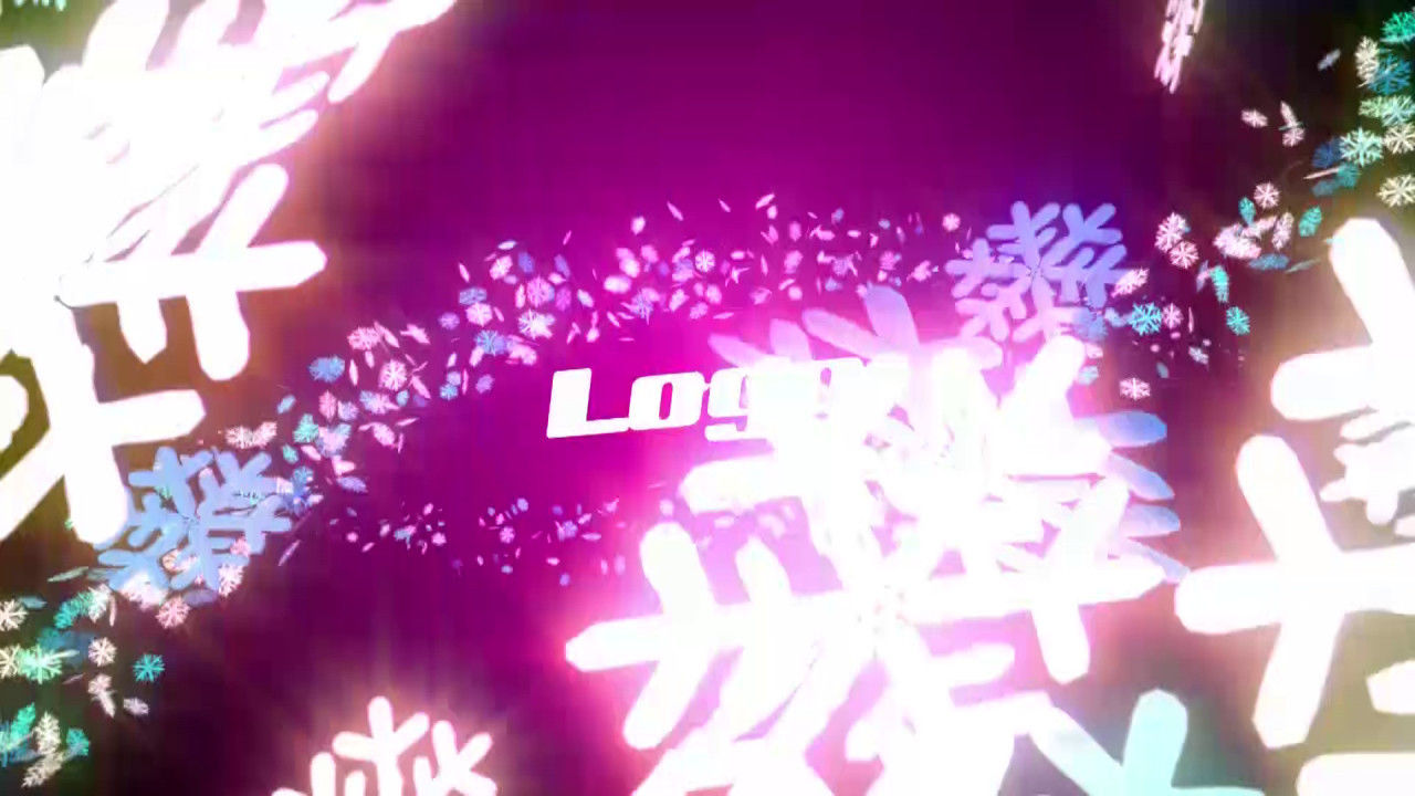 发光雪花环logo展示动画素材库精选AE模板