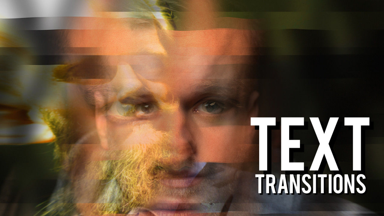 文本转换过渡效果广告照片素材库精选PR模板