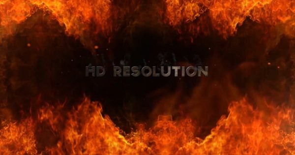 烈烈雄火片头字幕标题特效素材库精选PR模板 Fires Of Doom