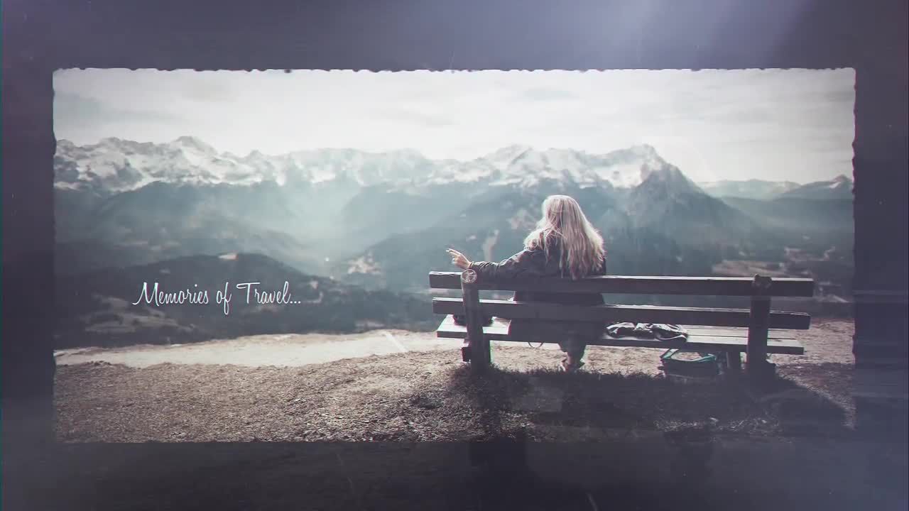 浪漫旅行回忆幻灯片素材库精选AE模板