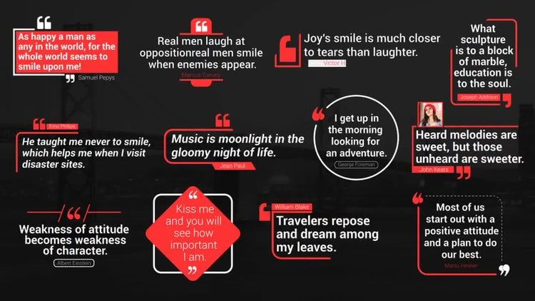 动画效果简单的智能引号标题ae模板