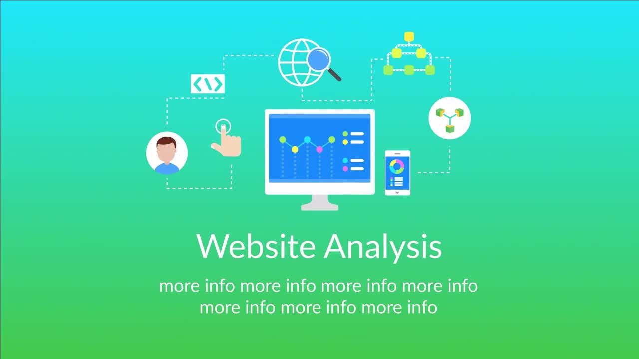 6个明亮有趣创意商务SEO概念图标素材库精选AE模板
