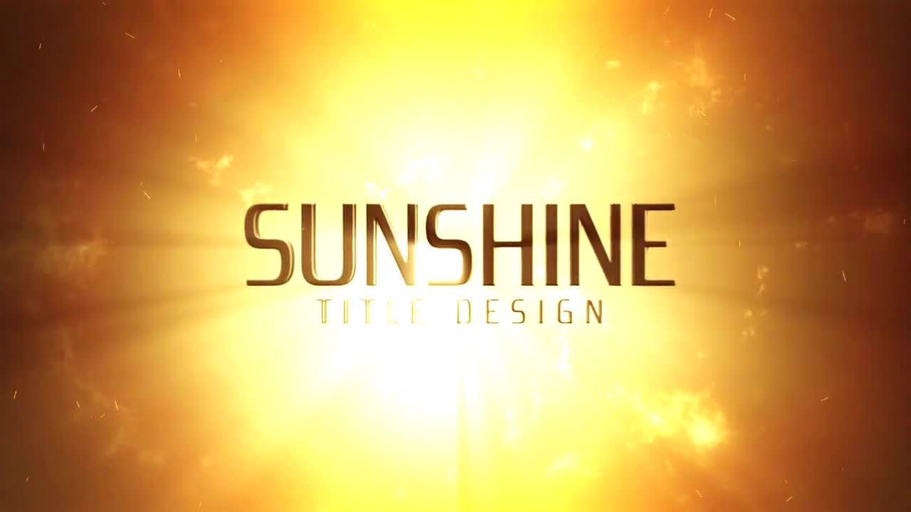 阳光明亮标题序列素材库精选AE模板