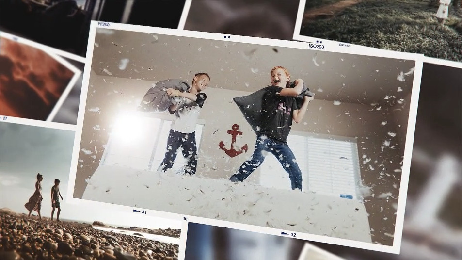 照片墙回忆模板