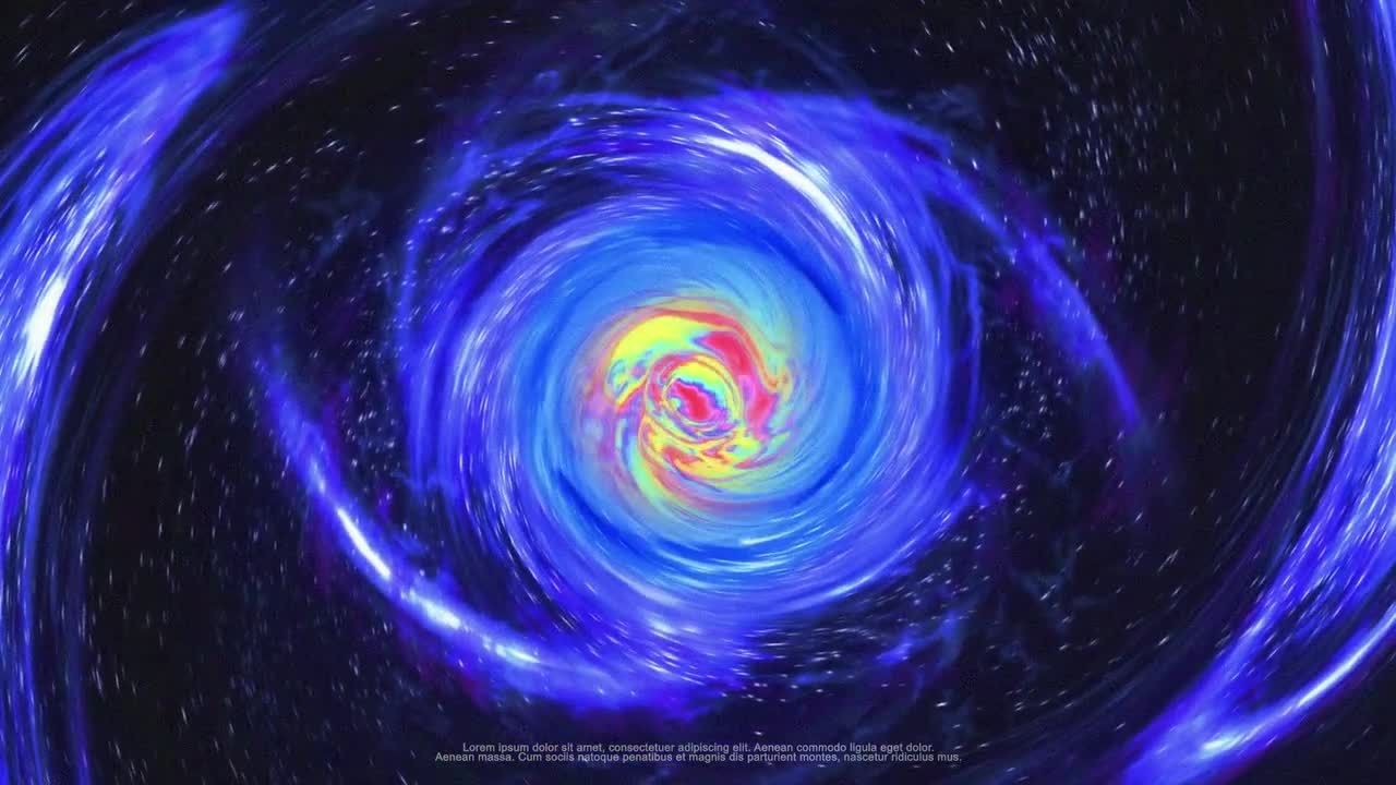 太空旅行徽标显示素材库精选AE模板