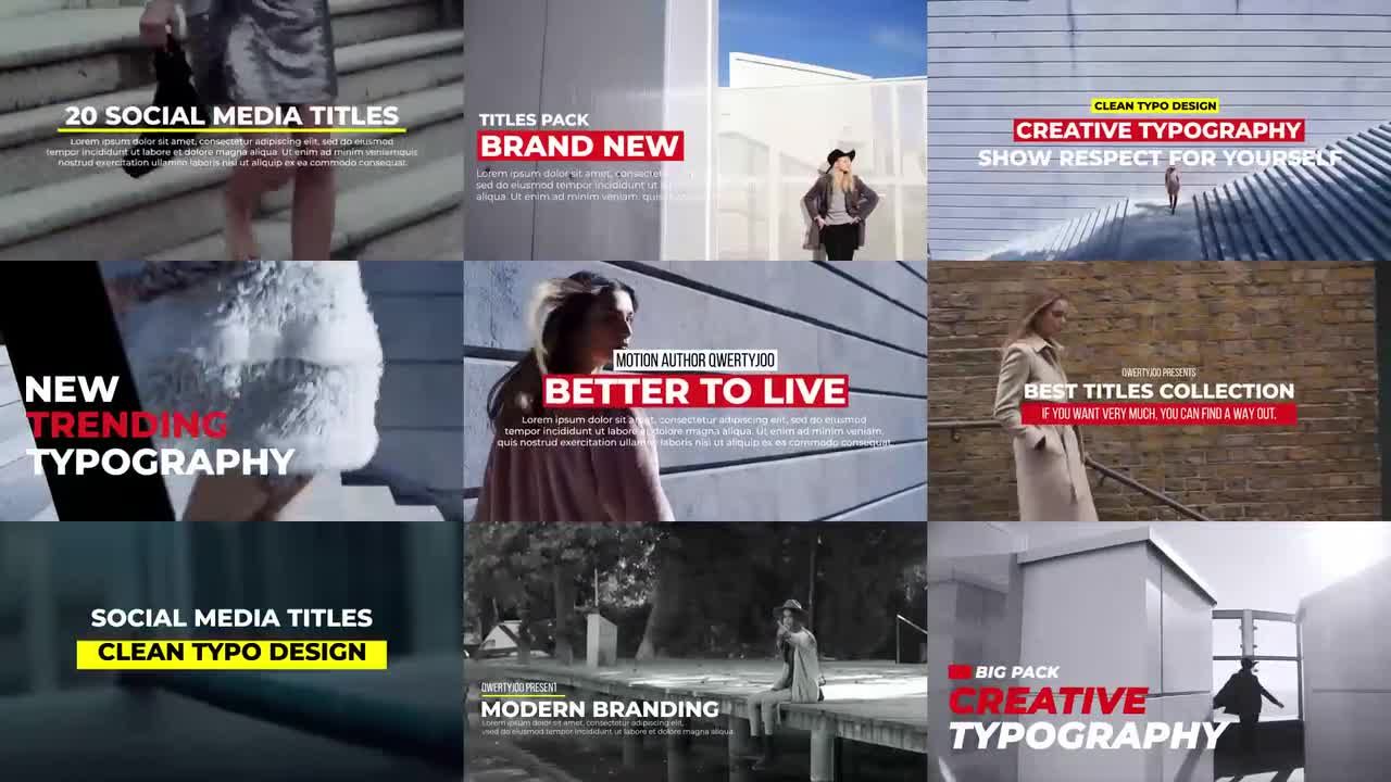 超现代版式动画素材库精选AE模板