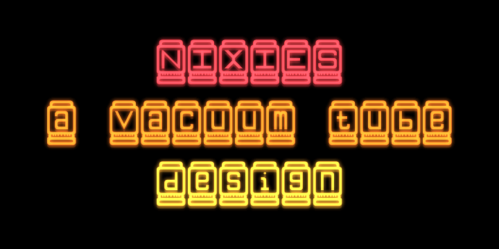 Nixies font插图 Nixies font插图