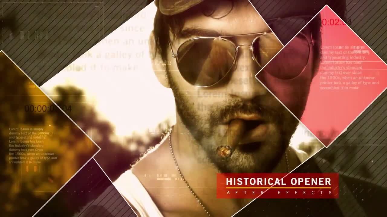 历史揭幕战照片展示素材库精选AE模板