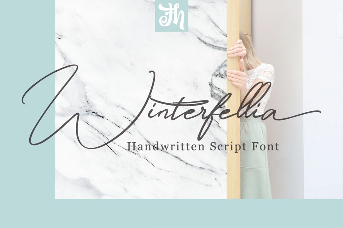 钢笔手写英文书法字体 Winterfellia – Handwritten Font插图