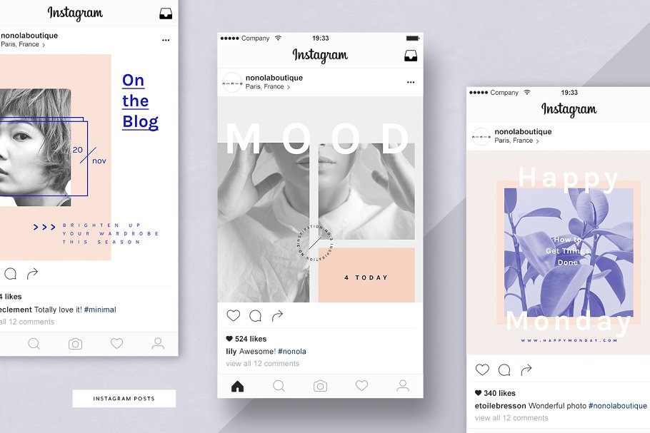 美容化妆主题社交媒体贴图模板素材库精选 Social Media Pack • Alrún插图(2)