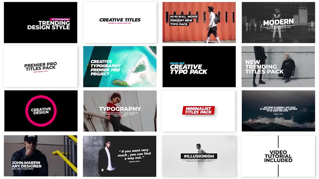 16个干净标题的素材库推荐PR模板