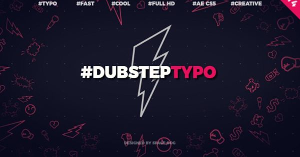伦敦电子乐Dubstep风格开场视频素材库精选AE模板 Dubstep Typography (opener)