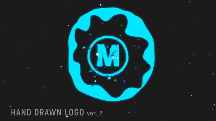 4个有趣活力的手工绘制徽标素材库精选AE模板