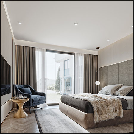 现代卧室场景素材之家精选3D模型06