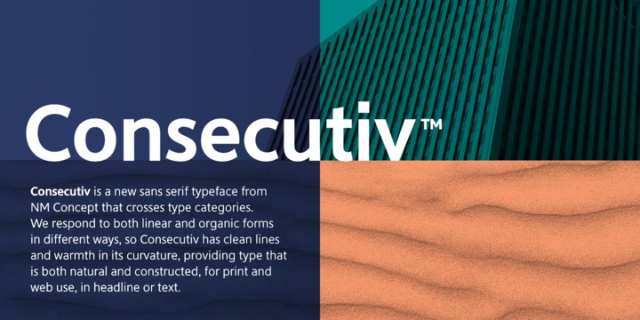 Consecutiv Font插图