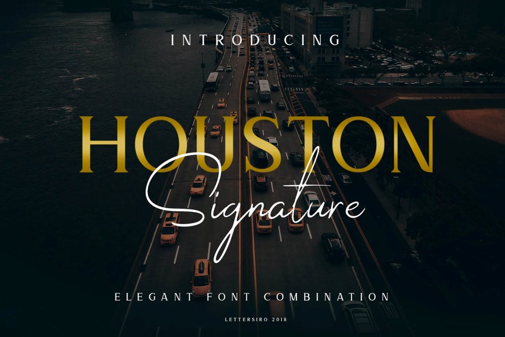 Houston Business Font素材之家精选英文字体