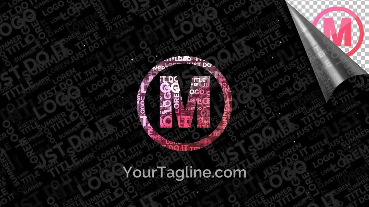 动感的高科技图案文本通徽标效果素材库精选pr模板