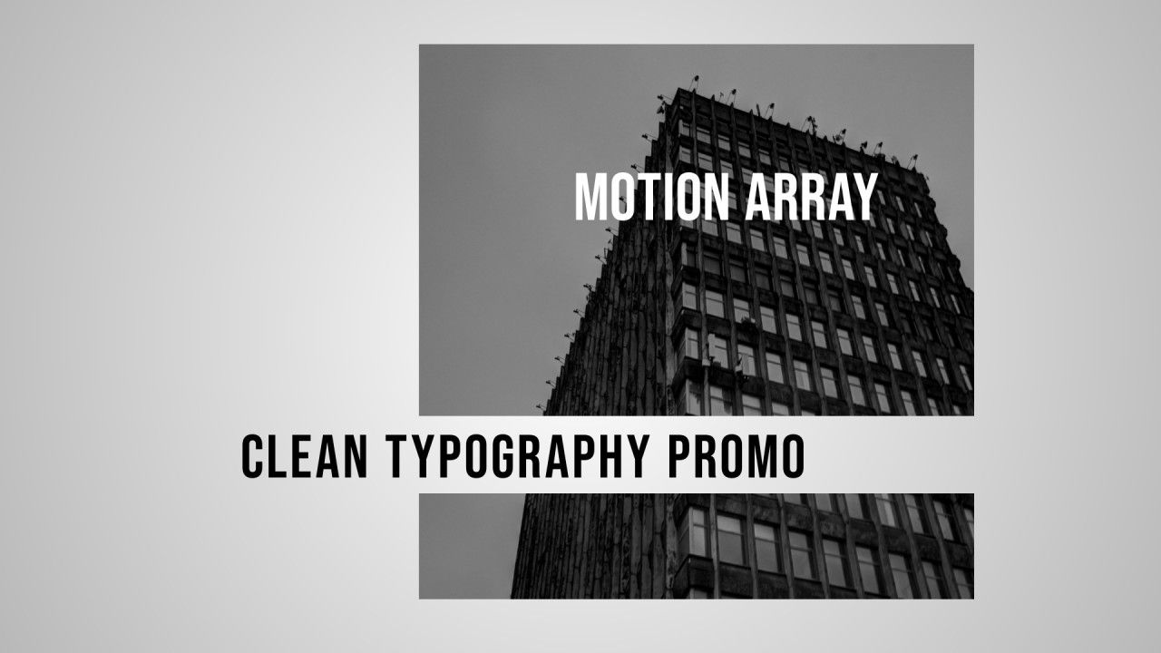 时尚的设计干净的排版促销素材库精选AE模板