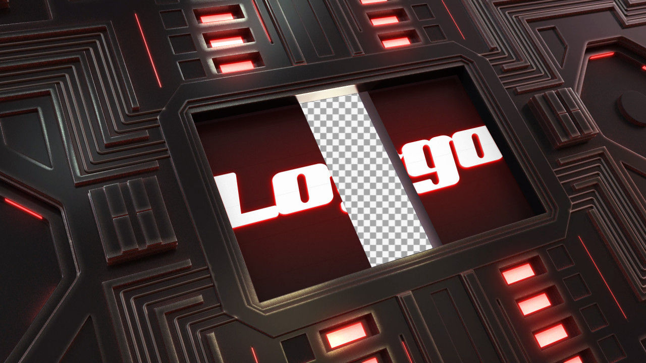 动态科技感转场logo特效ae模板