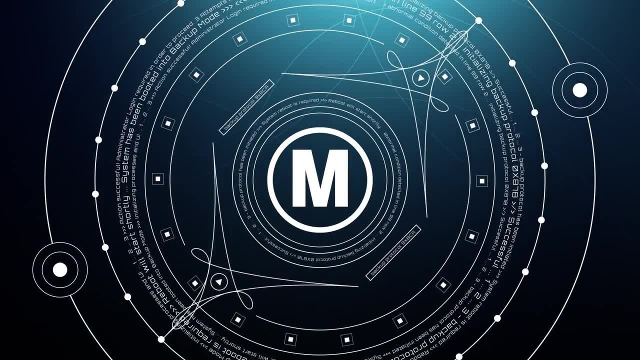 最小的HUD徽标素材库精选AE模板