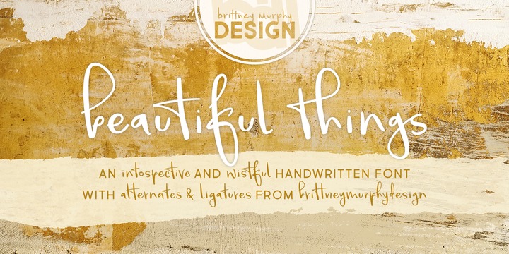 Beautiful Things Font素材之家精选英文字体