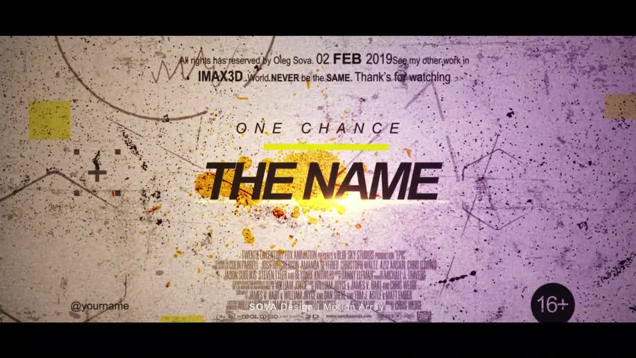 爆炸性文本动画开场素材库精选AE模板