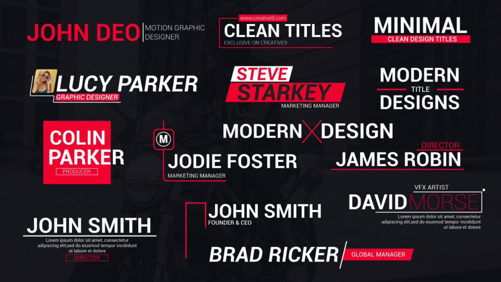 简洁流畅的企业推广标题ae模板