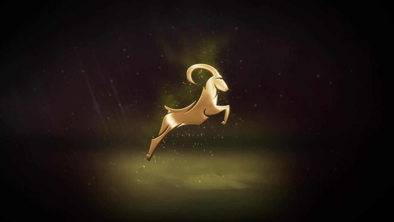 优雅的金色徽标素材库精选AE模板