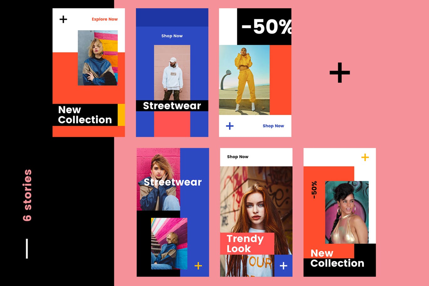 奢侈品牌Instagram社交平台品牌故事设计素材包v51 Instagram Stories Kit (Vol.51)插图(1)