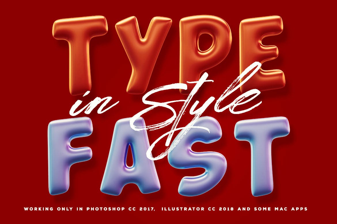 气球颜色装饰英文字体下载插图(2)