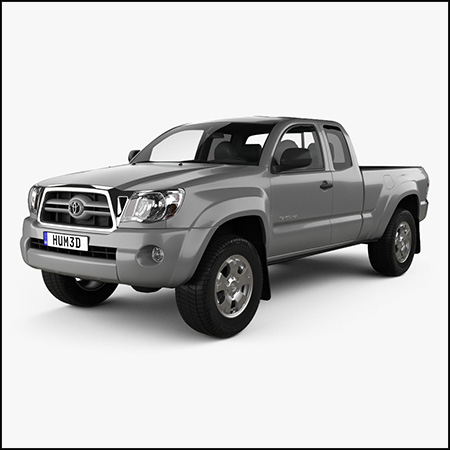 丰田皮卡Toyota Tacoma Access Cab 2011汽车素材之家精选3D模型