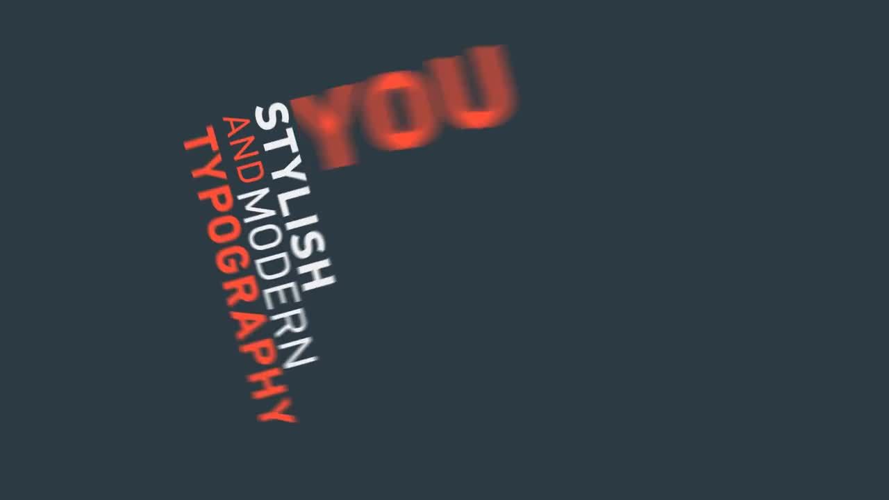 动态动画广告排版标题素材库精选AE模板