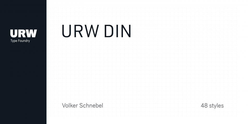 URW DIN FONT素材之家精选英文字体
