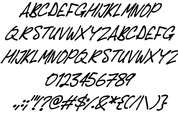 Delicious Scrawl font插图2