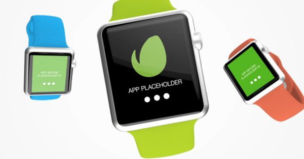 智能手表APP设计动态演示样机素材库精选AE模板 Smart Watch App Present