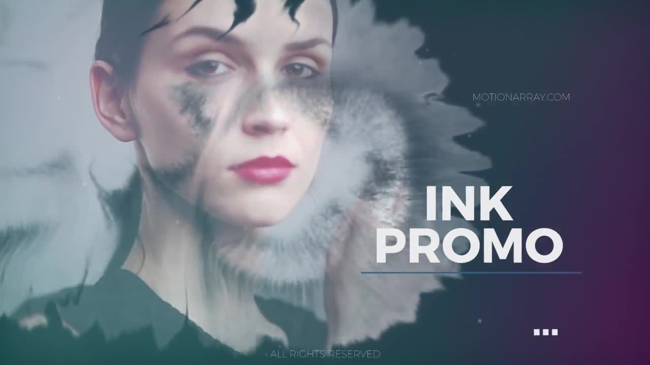 高清分辨率的墨水促销素材库精选pr模板