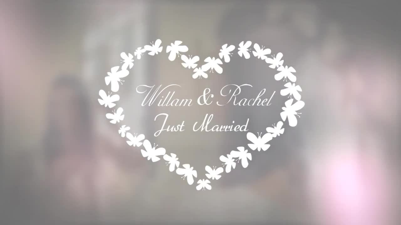 素材库精选AE模板独特的婚礼标题包