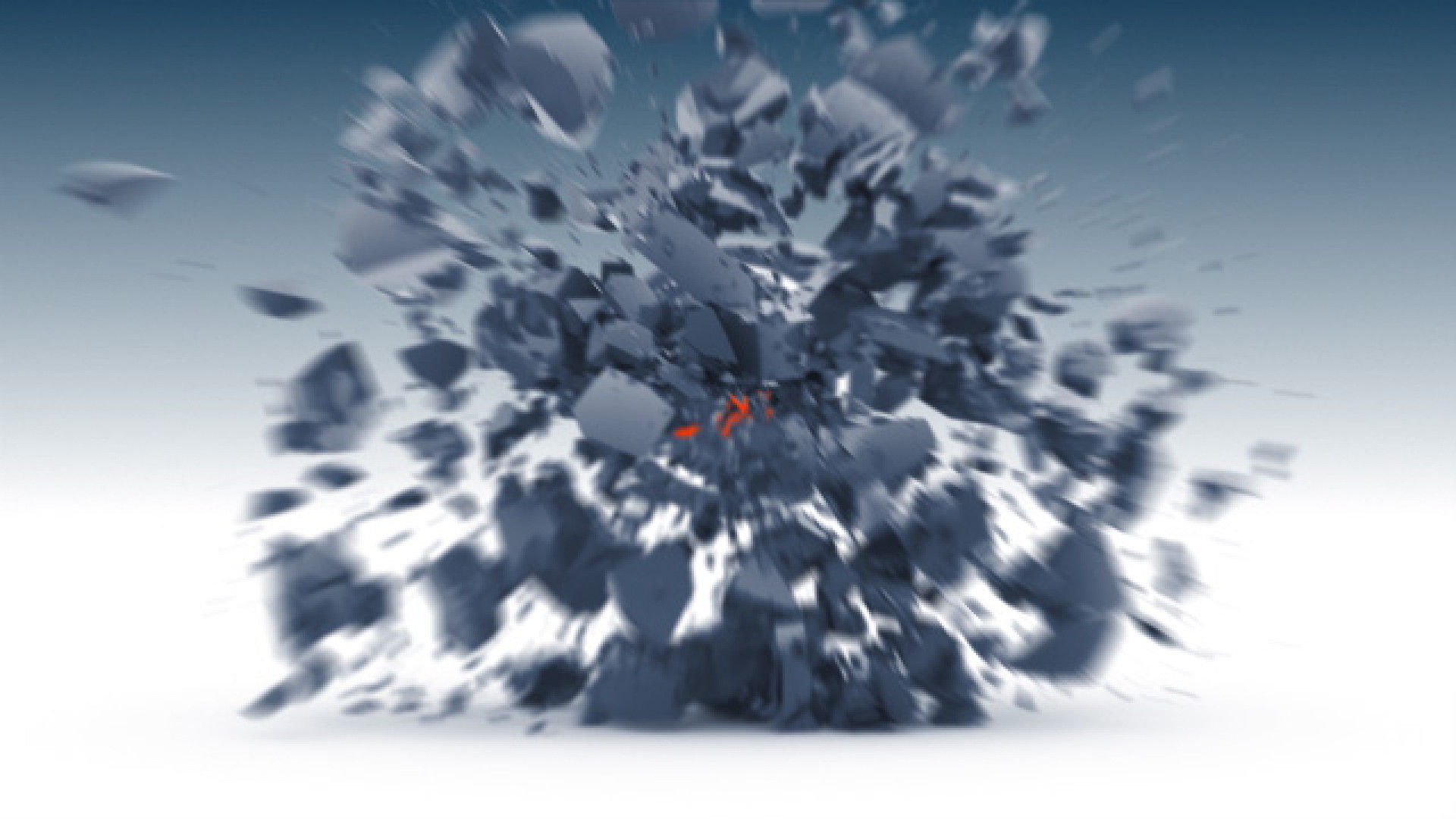 具有爆炸性的外观和动态动画徽标显示的素材库精选AE模板