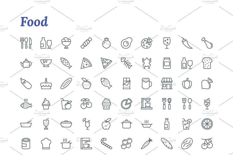 7671枚线条图标合集 7671 Line Icons插图(8)